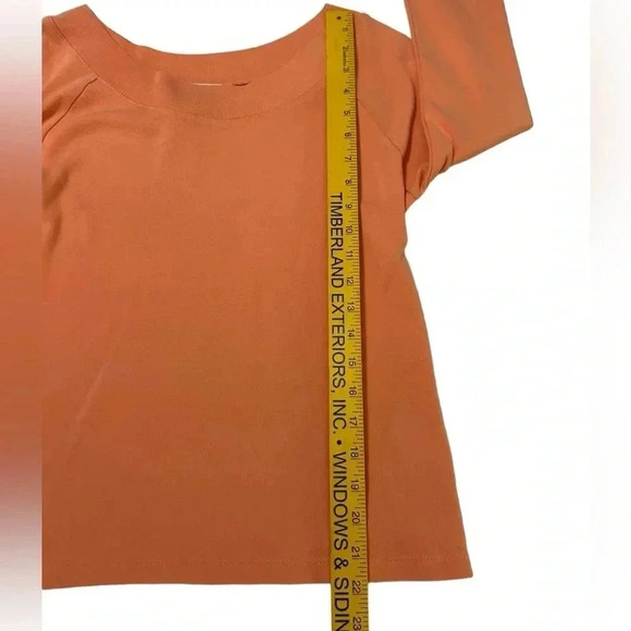 Talbots Women’s Peach Fitted Sweater Shirt. Soft/Comfortable. Summer Chic Sz Med - Picture 7 of 8